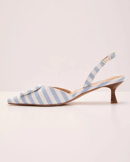 Payten Striped Slingback Heels