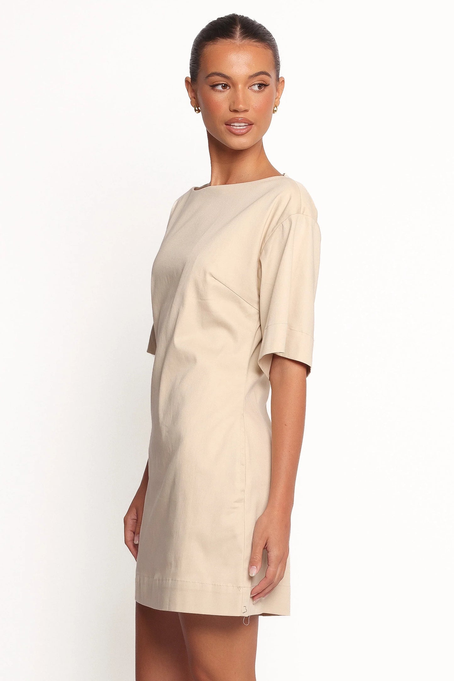 Thorne Mini Dress Beige