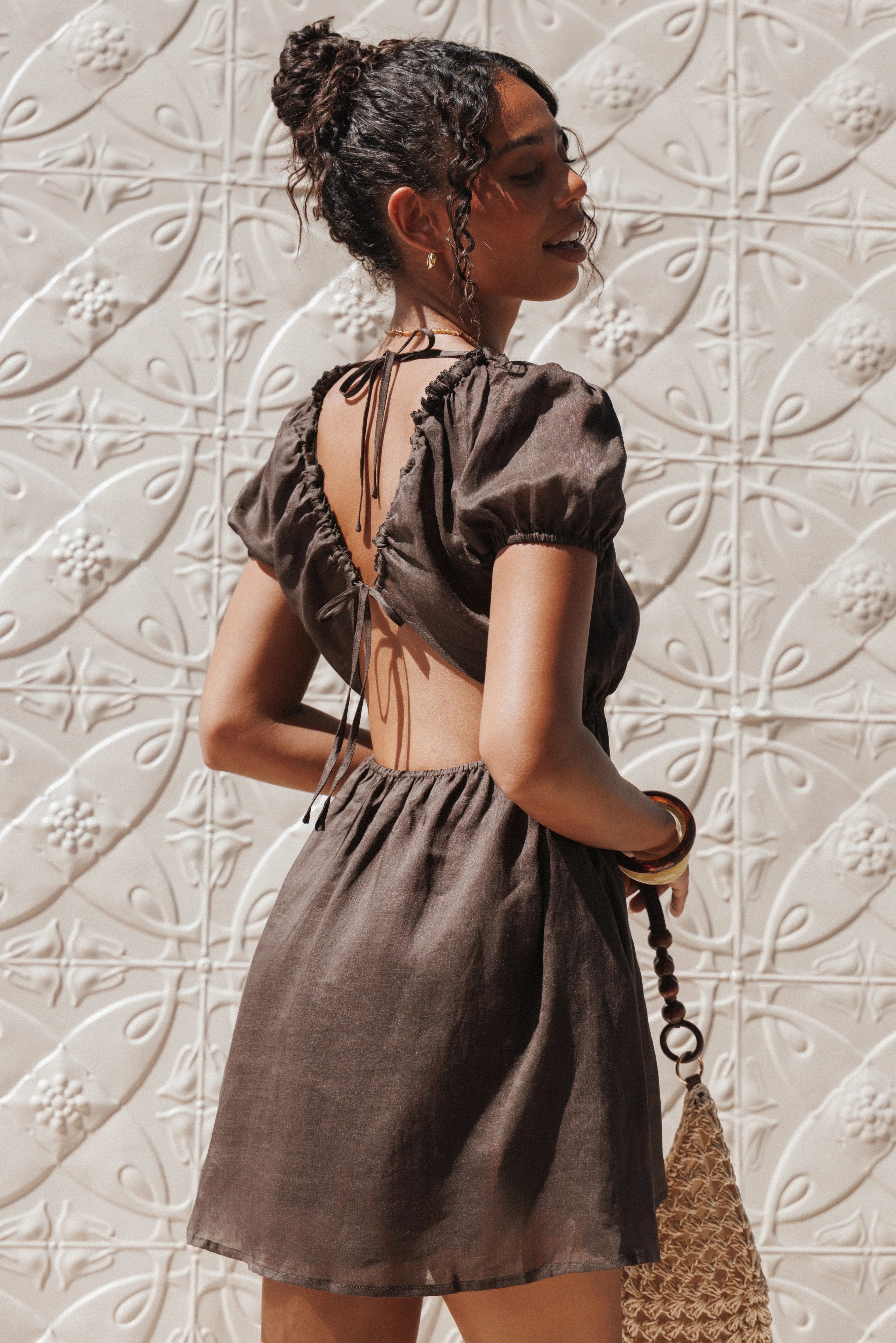 Arista Mini Dress Espresso