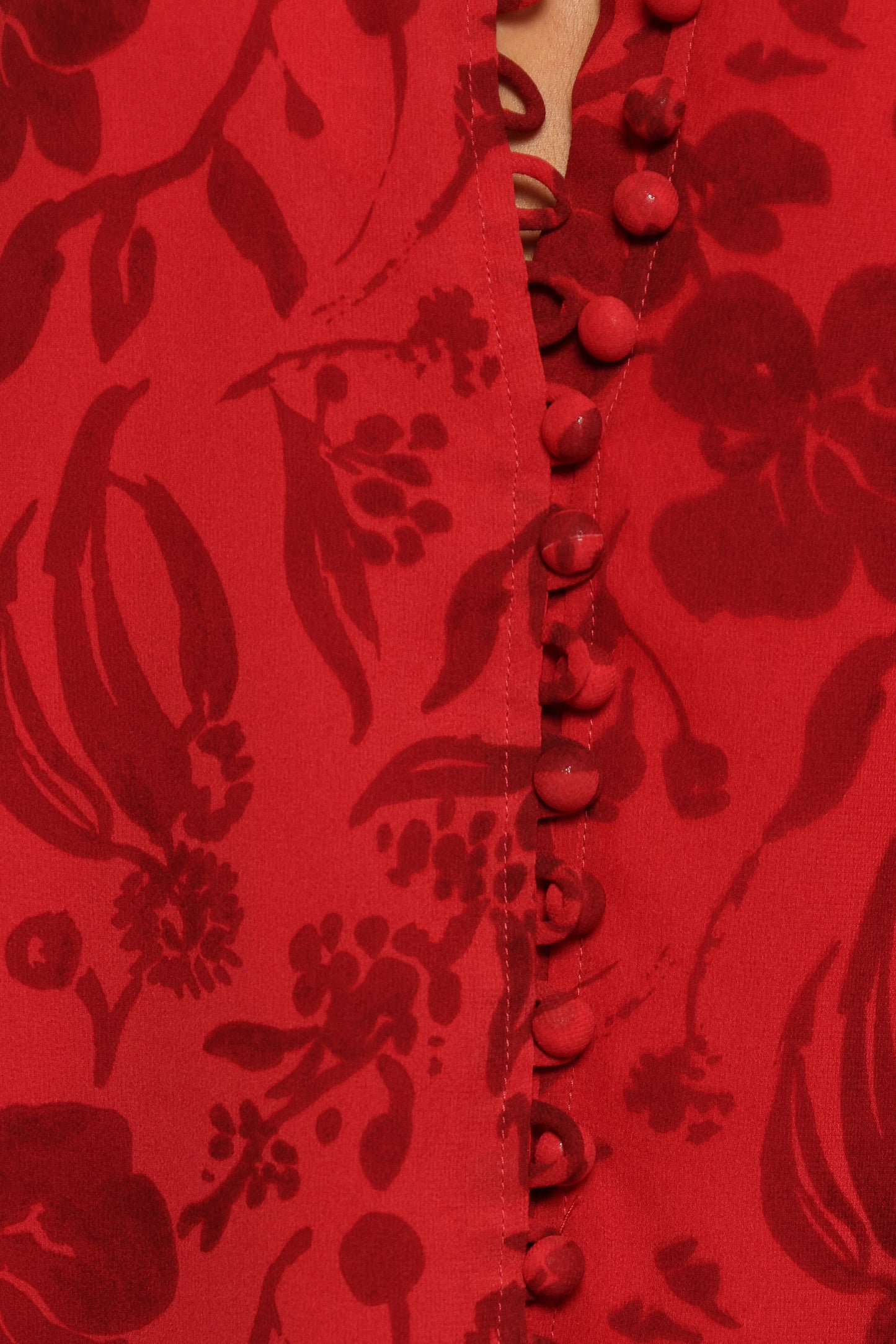 Marni Top Red Floral
