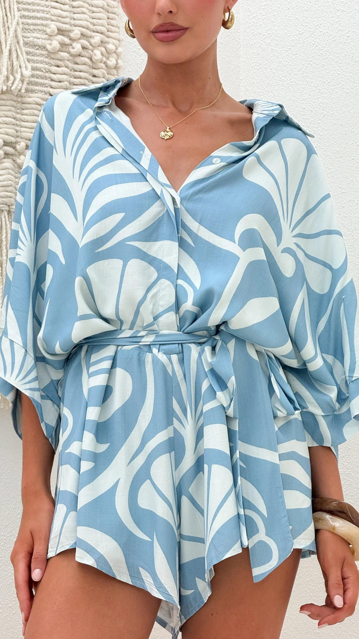 Bailin Playsuit Coral Blue