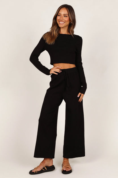 Ayers Long Sleeve Set Black