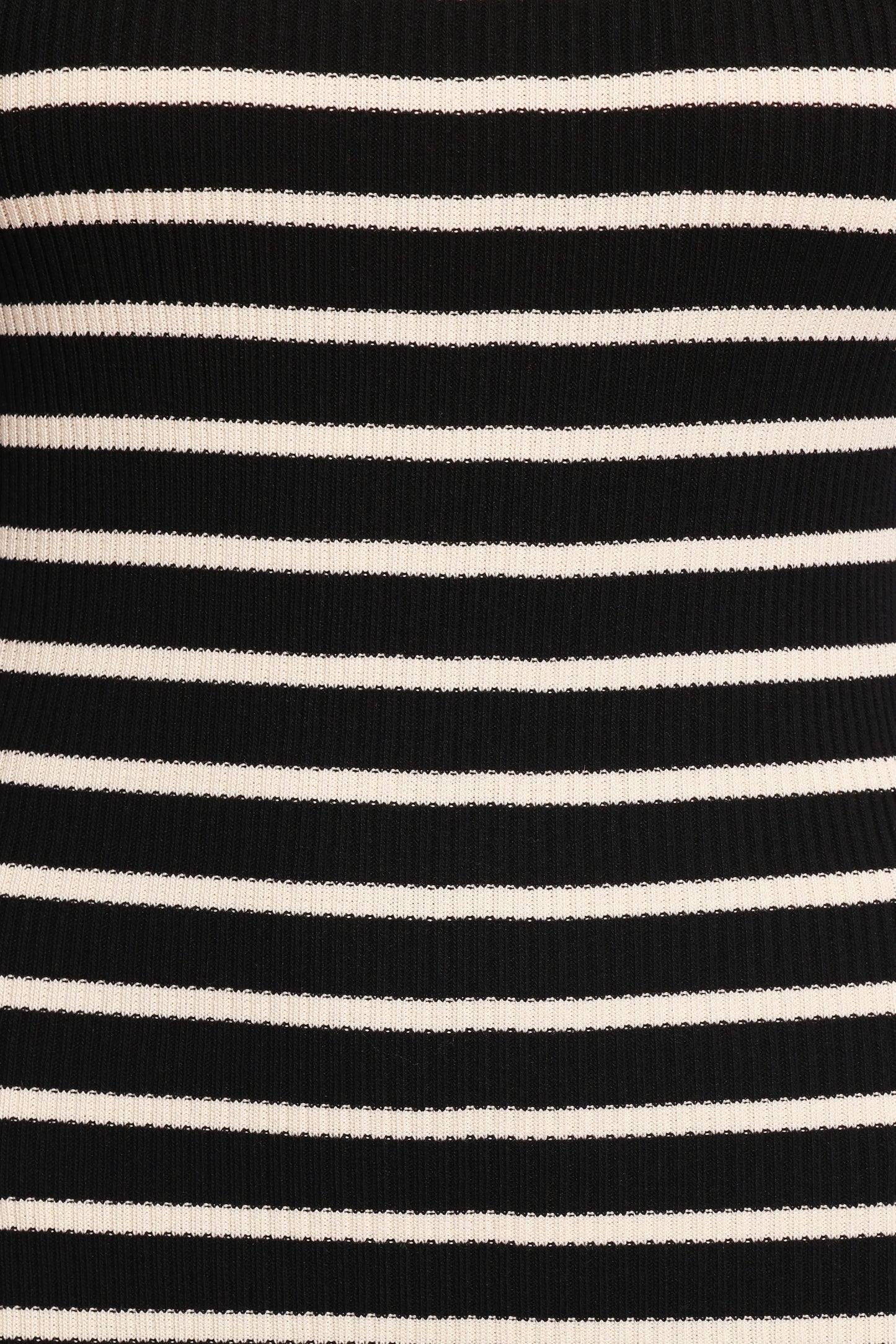 Arabella Knit Dress Black Beige Stripe