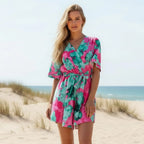 Boho Summer Floral Print Romper