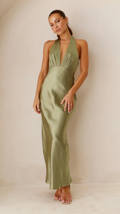 Chloe Maxi Dress Olive