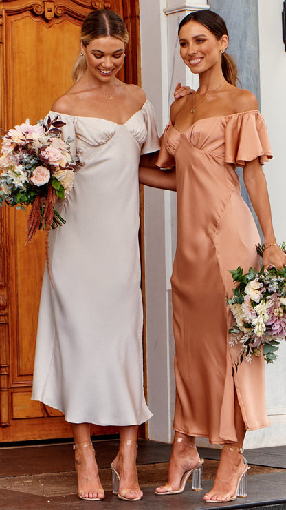 Louisa Midi Dress Ivory