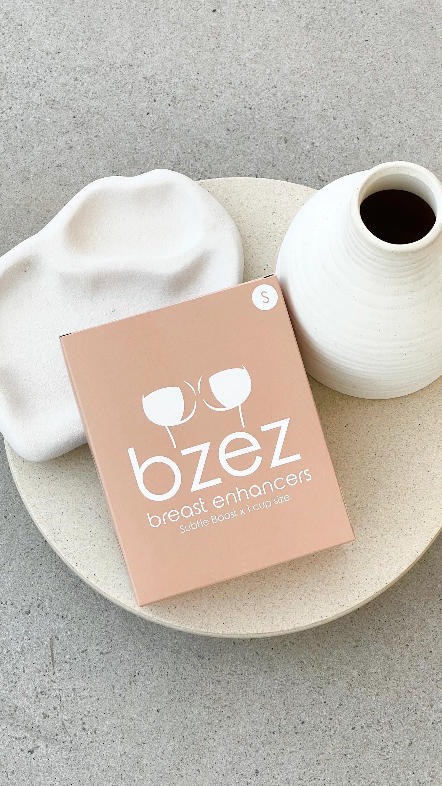 BZEZ Breast Enhancer Inserts Subtle Boost Bare