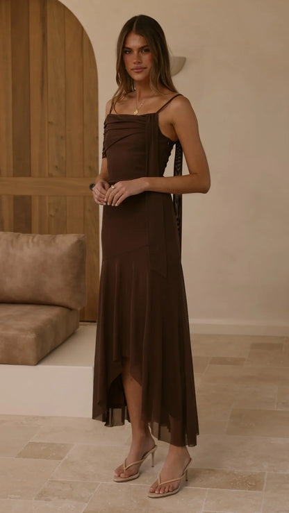 Lucy Maxi Dress Brown