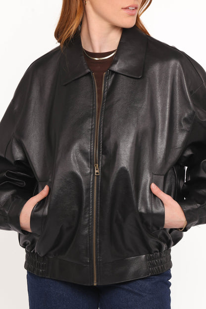 Zoe Bomber Jacket Black
