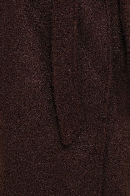 Goodie Shearling Coat Chocolate