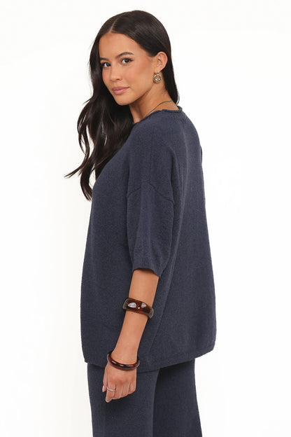 Ashby Knit Top Navy