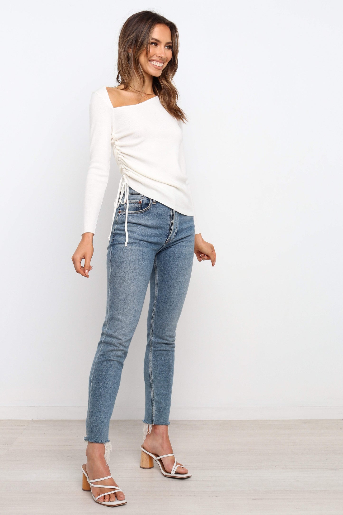 Amber Top Ivory