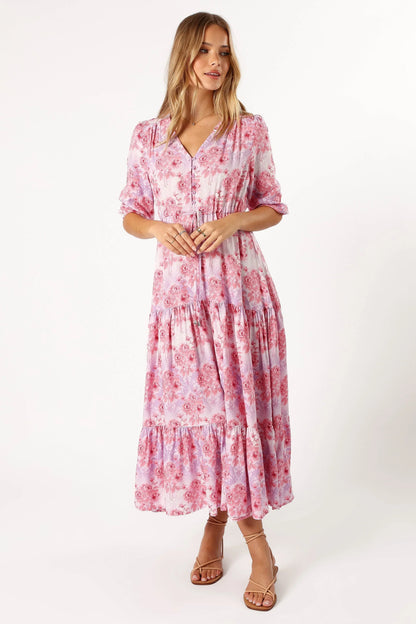 Kelda Dress Pink Purple
