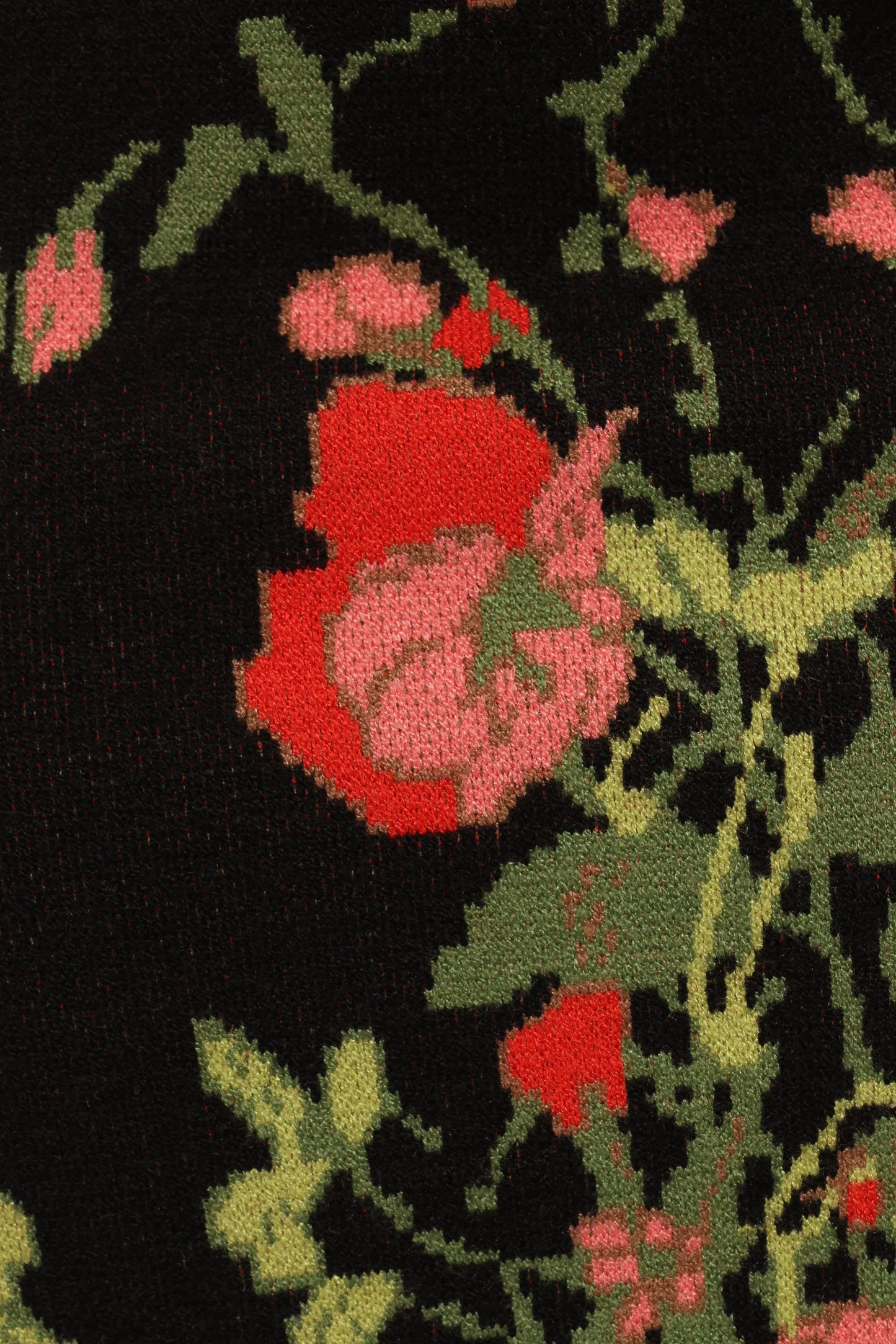 Reeva Knit Skirt Black Floral