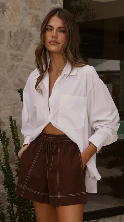 Zinna Shorts Chocolate