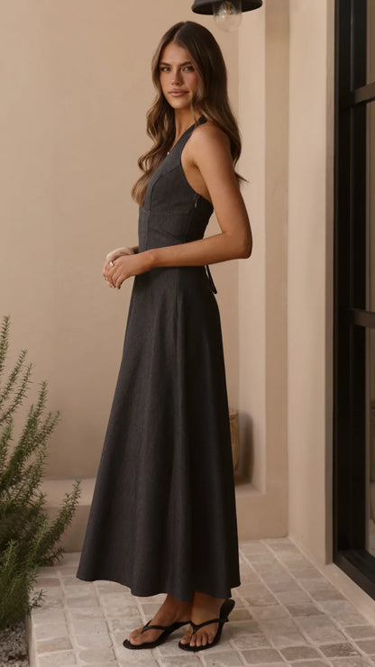 Skye Maxi Dress Steel Grey