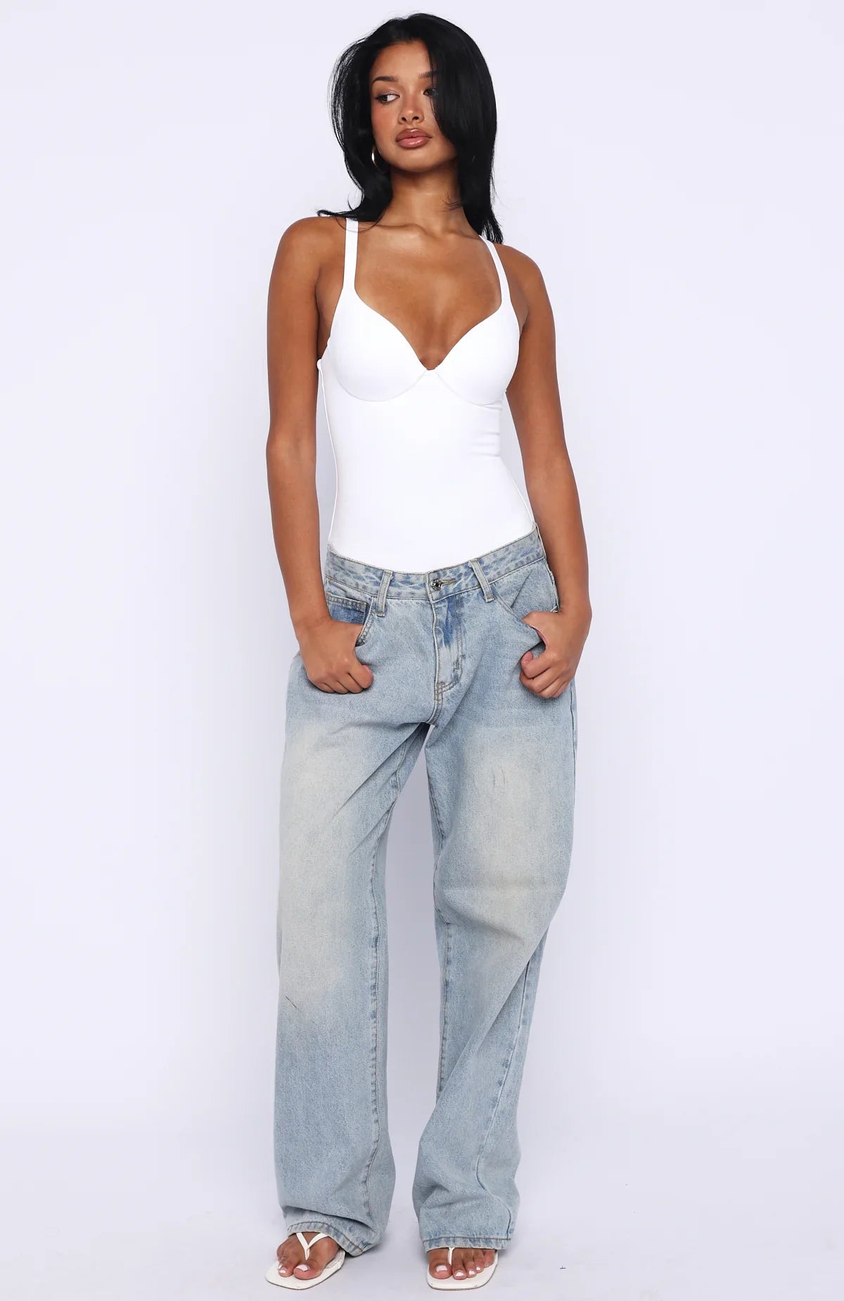 Feel Your Love Bodysuit White
