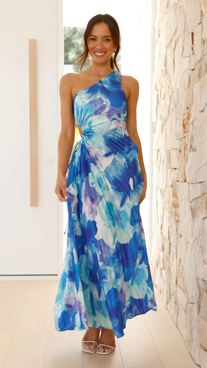 Laken Maxi Dress Blue Floral