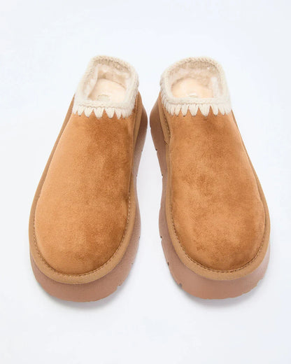Emberlane Embroidered Platform Mules