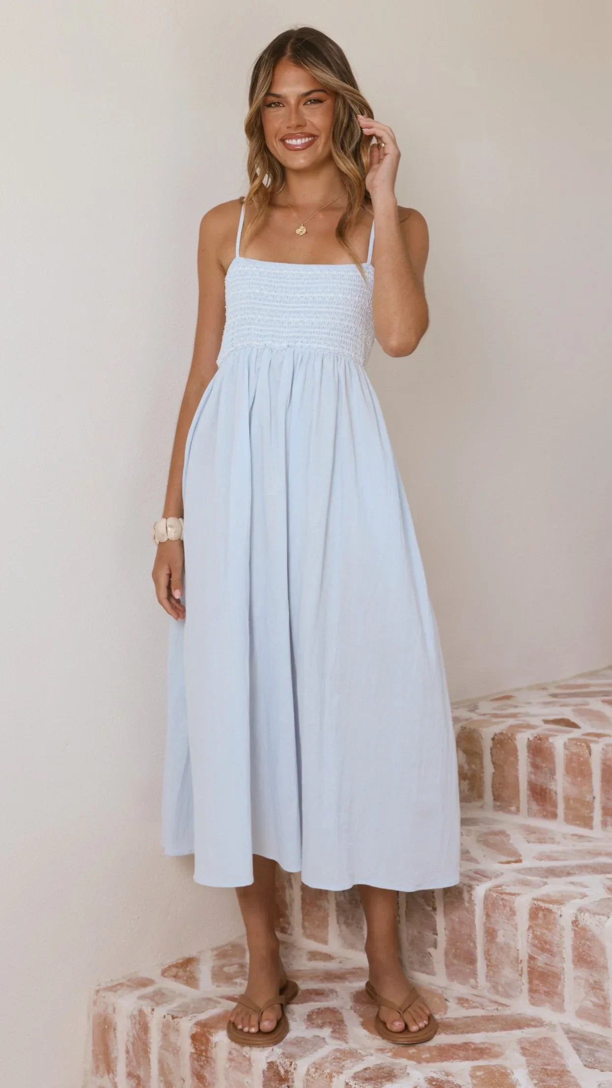 Kinsley Midi Dress Blue