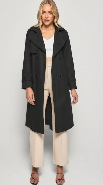 Byron Trench Coat Black