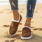 Slip On Fur Canvas Shoes