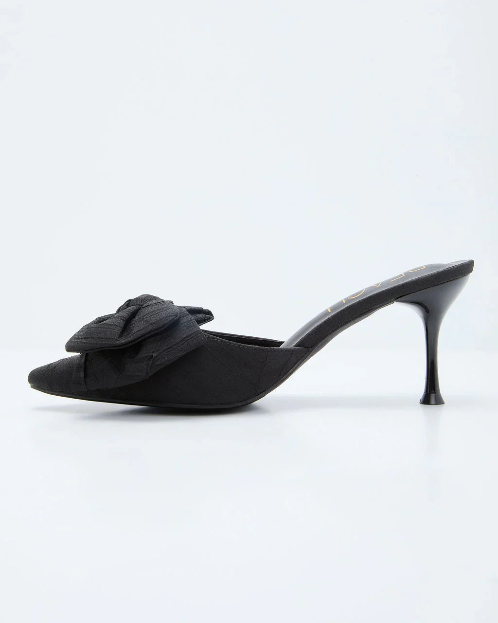 Carmeline Bow Mule Heels