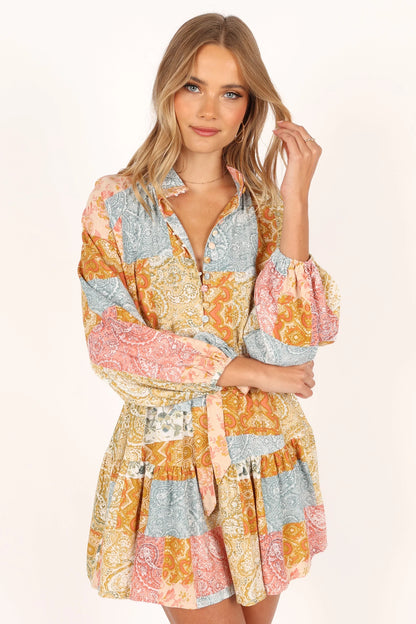 Silante Long Sleeve Mini Dress Maxine