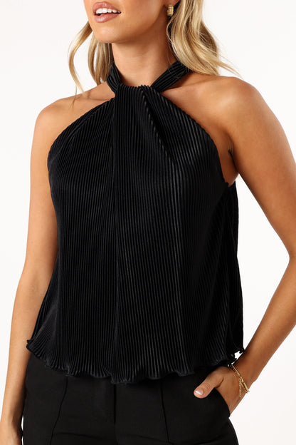 Tessa Halter Top Black