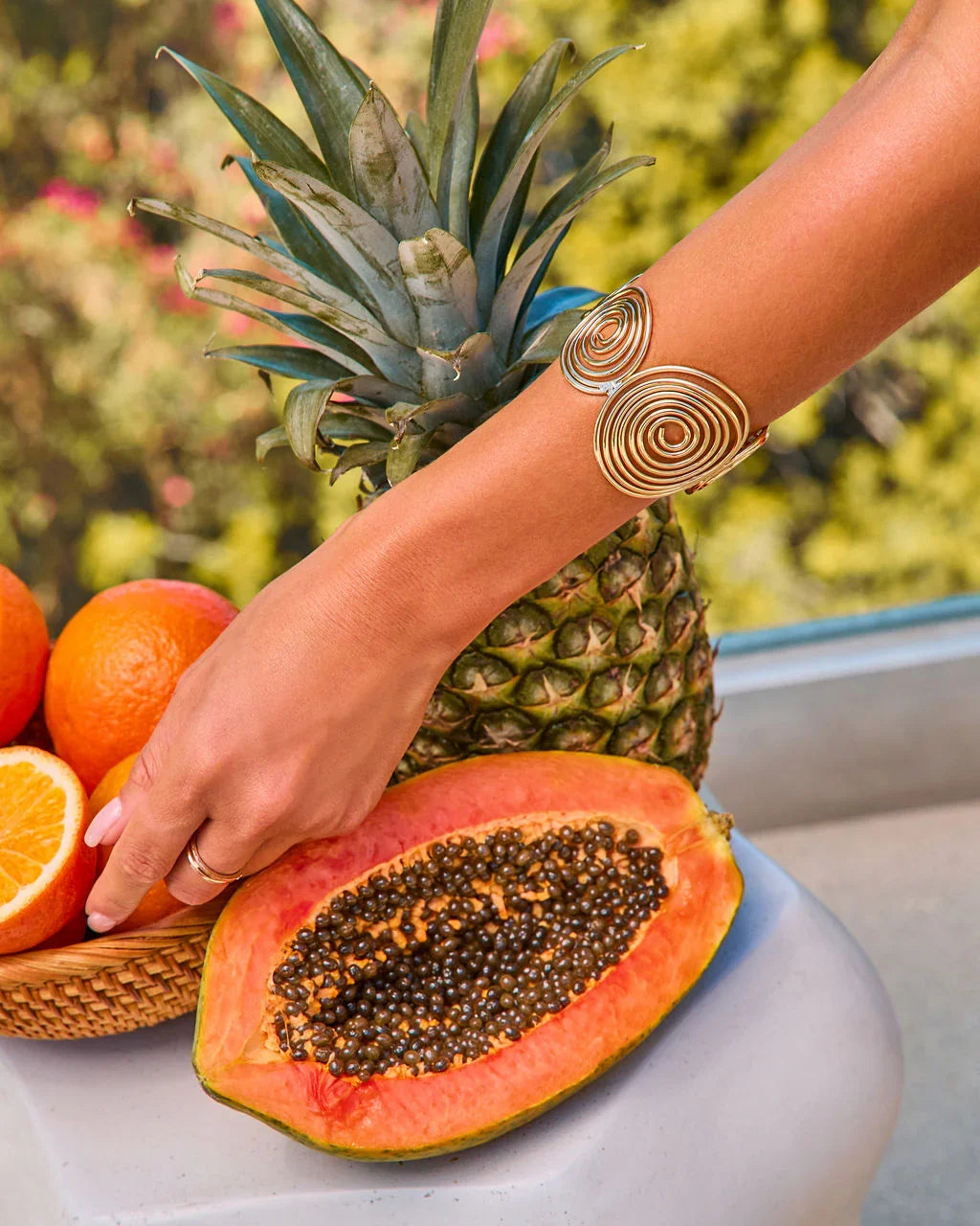 Summer Coil Spiral Metal Arm Cuff