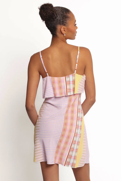 Junia Mini Dress Pink Plaid
