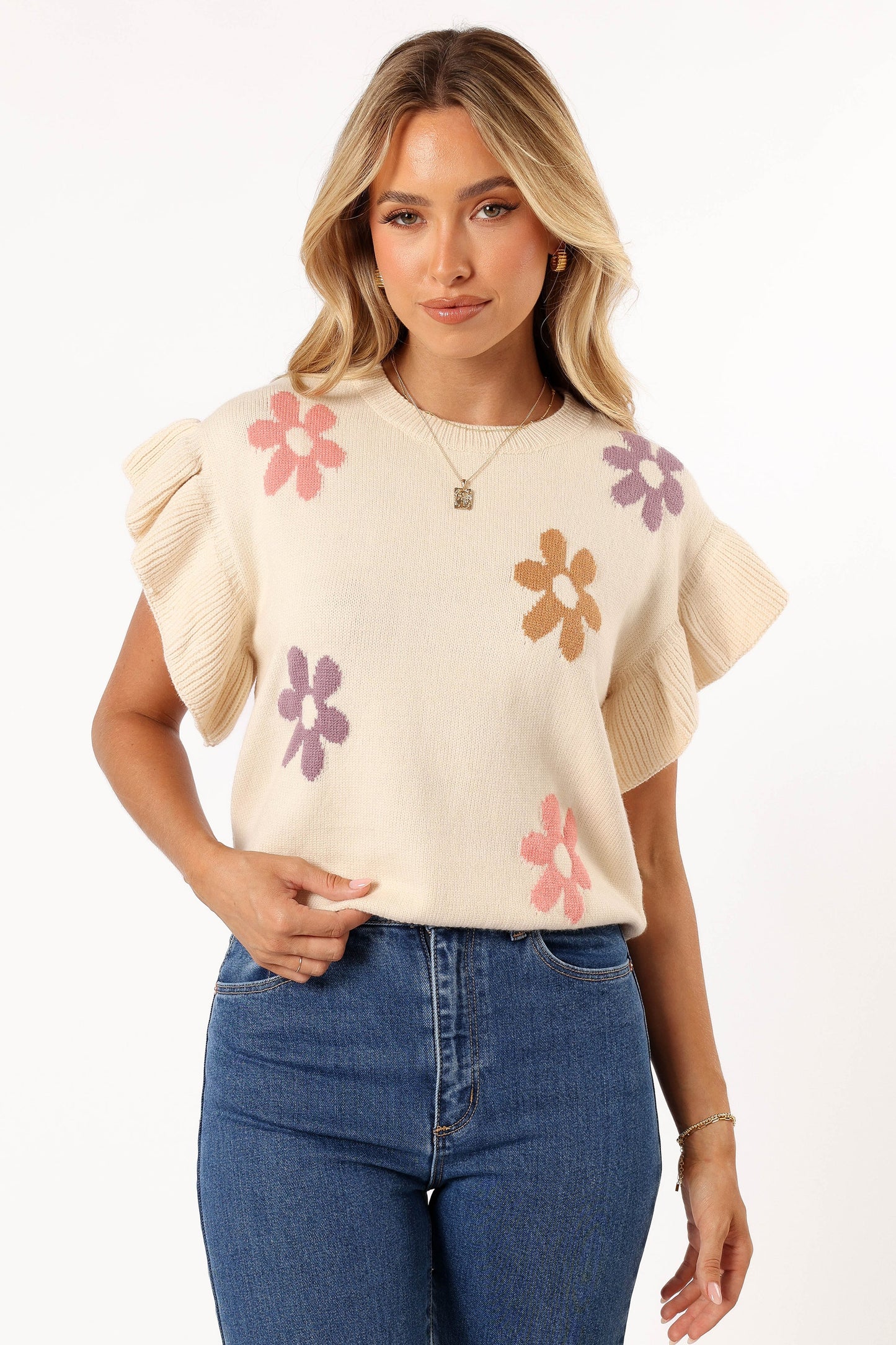 Kinsley Floral Top Cream Multi