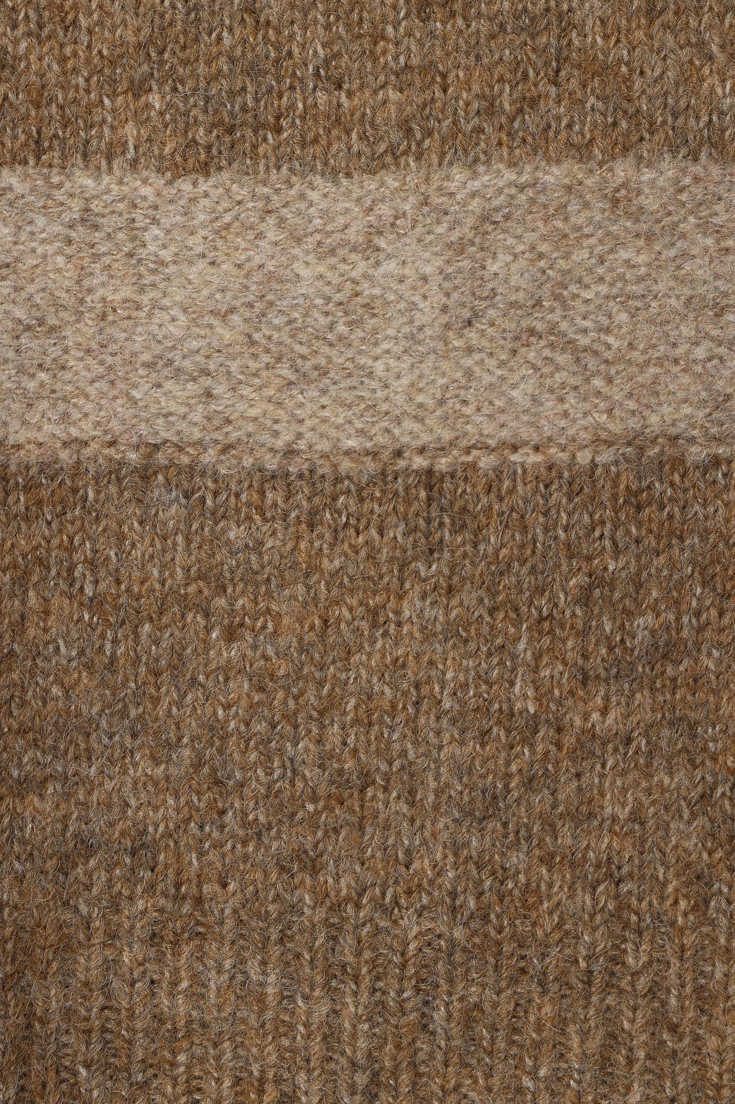 Esther Stripe Knit Sweater Brown