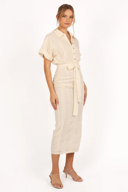Adorlee Midi Dress Cream