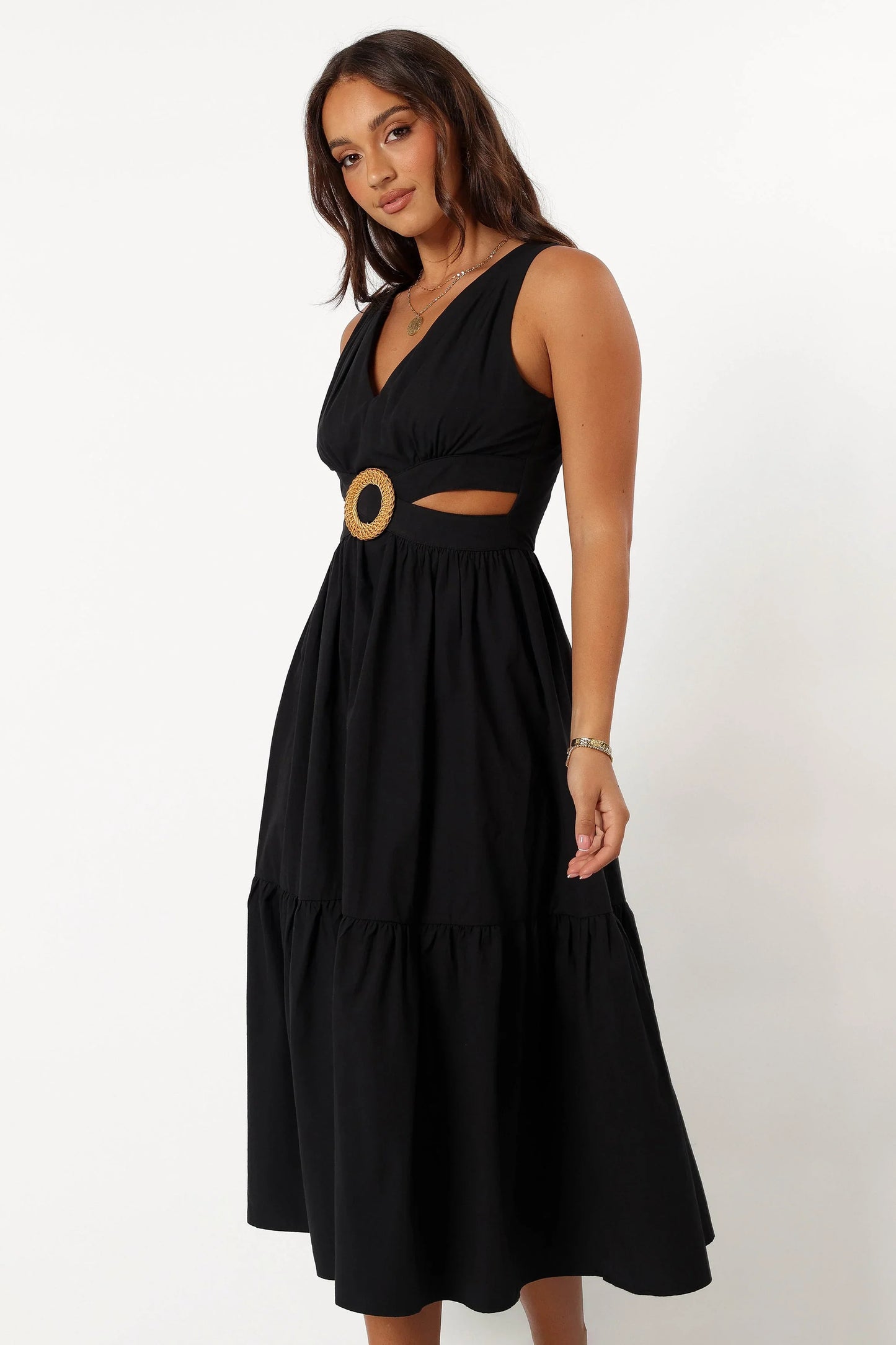 Carmella Midi Dress Black