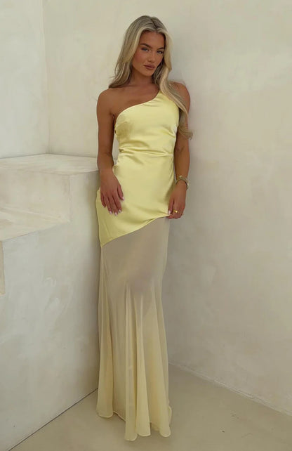 Vip Vibes Maxi Dress Lemon