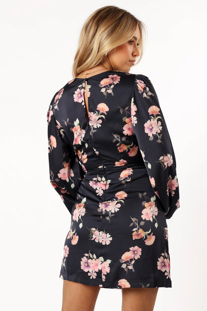Emillia Dress Dark Floral