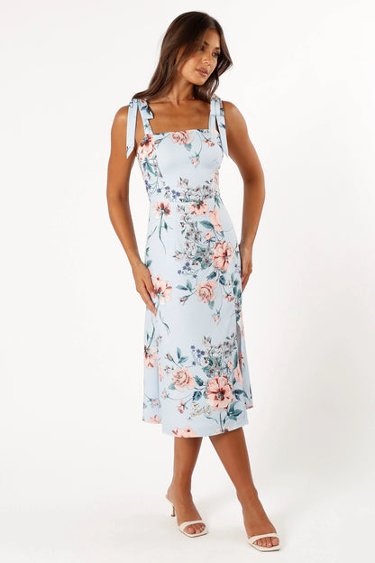 Laurel Dress Blue Floral