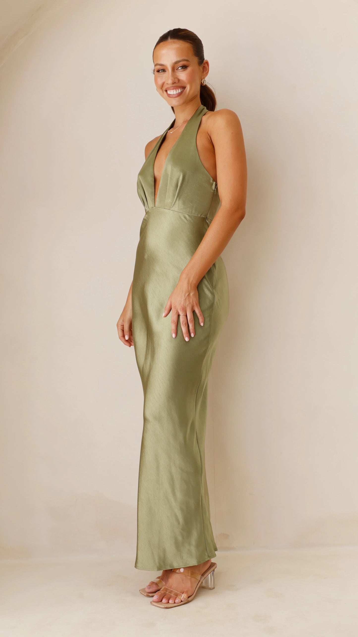 Chloe Maxi Dress Olive