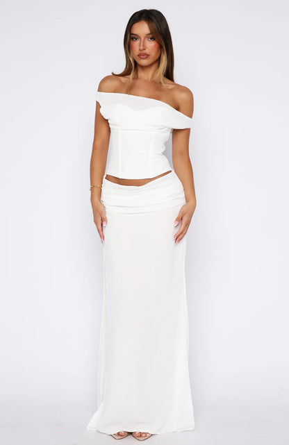 Unavailable Energy Maxi Dress White