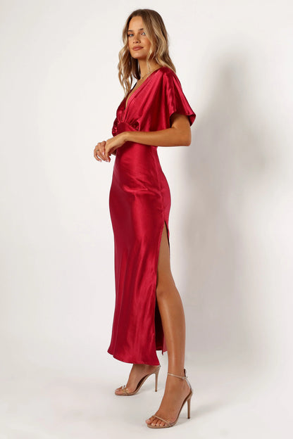 Ricki Maxi Dress Ruby Wine