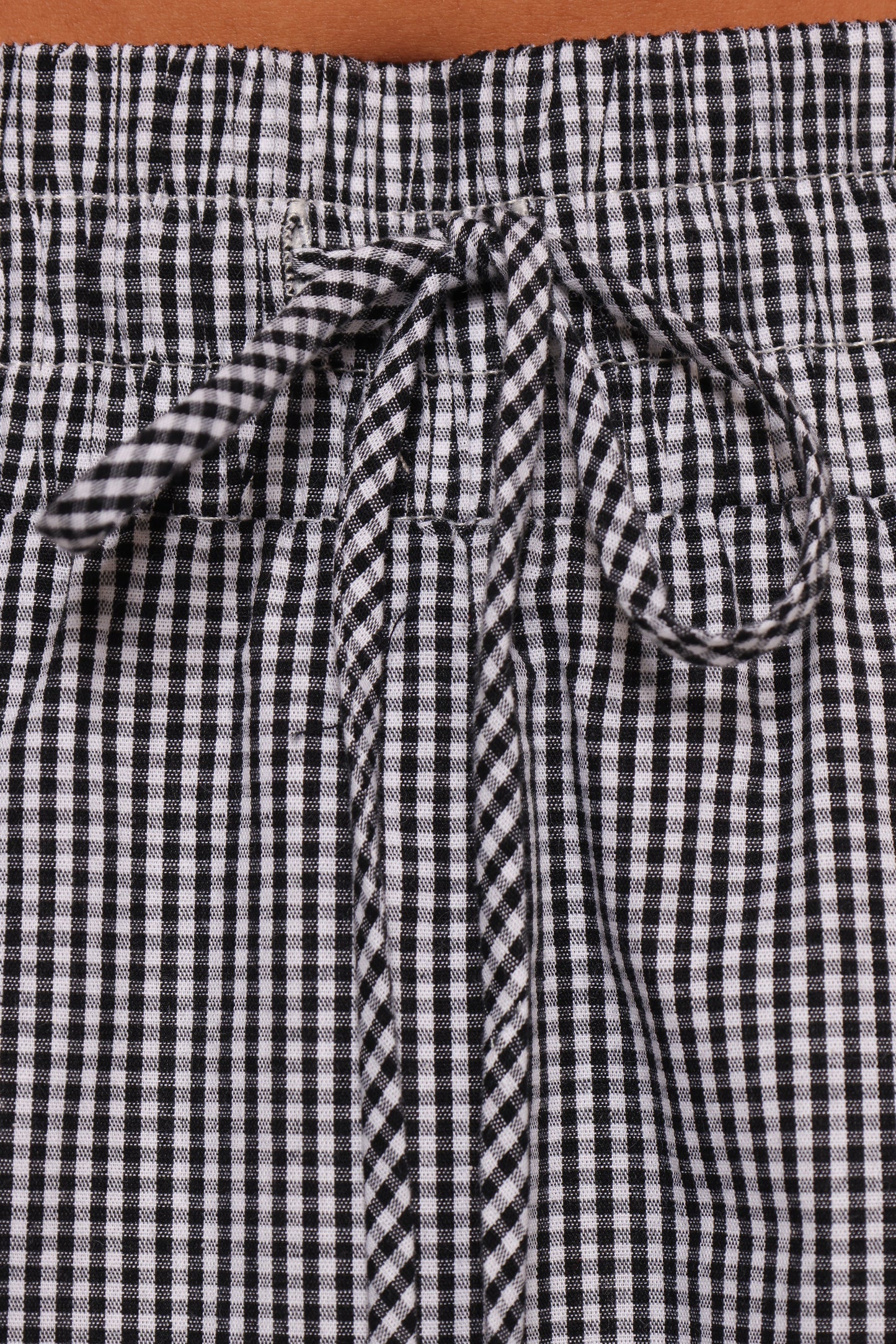 Luna Skirt Set Black White Gingham