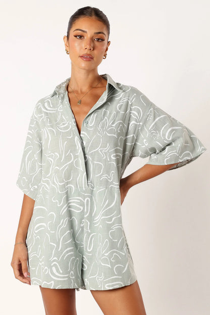 Kellie Romper Sage