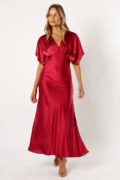 Ricki Maxi Dress Ruby Wine