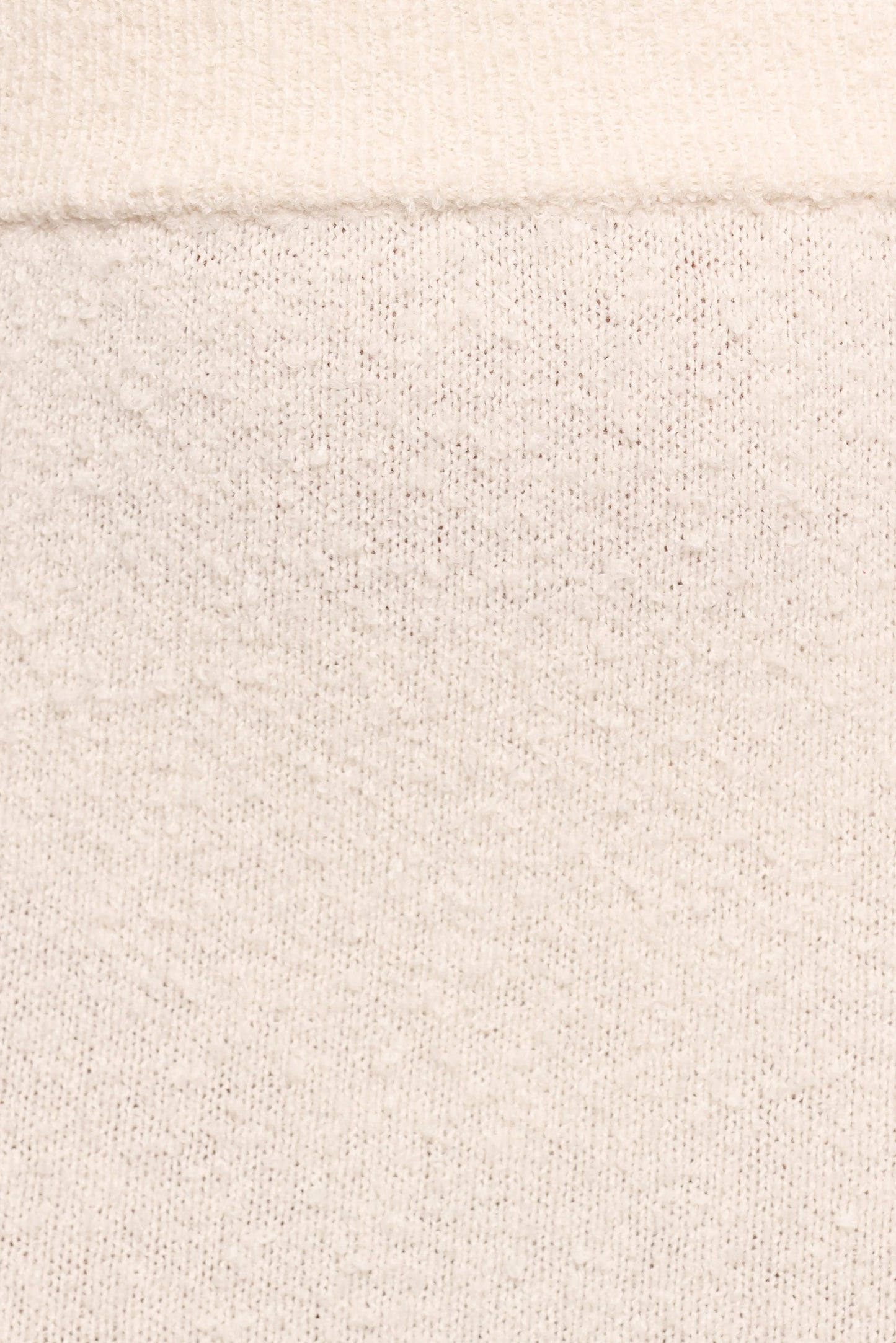 Rowee Boucle Knit Midi Skirt White