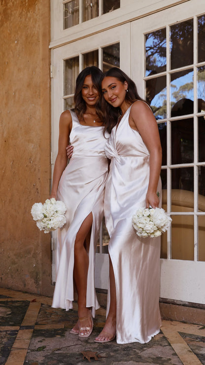 Alaria Maxi Dress Champagne