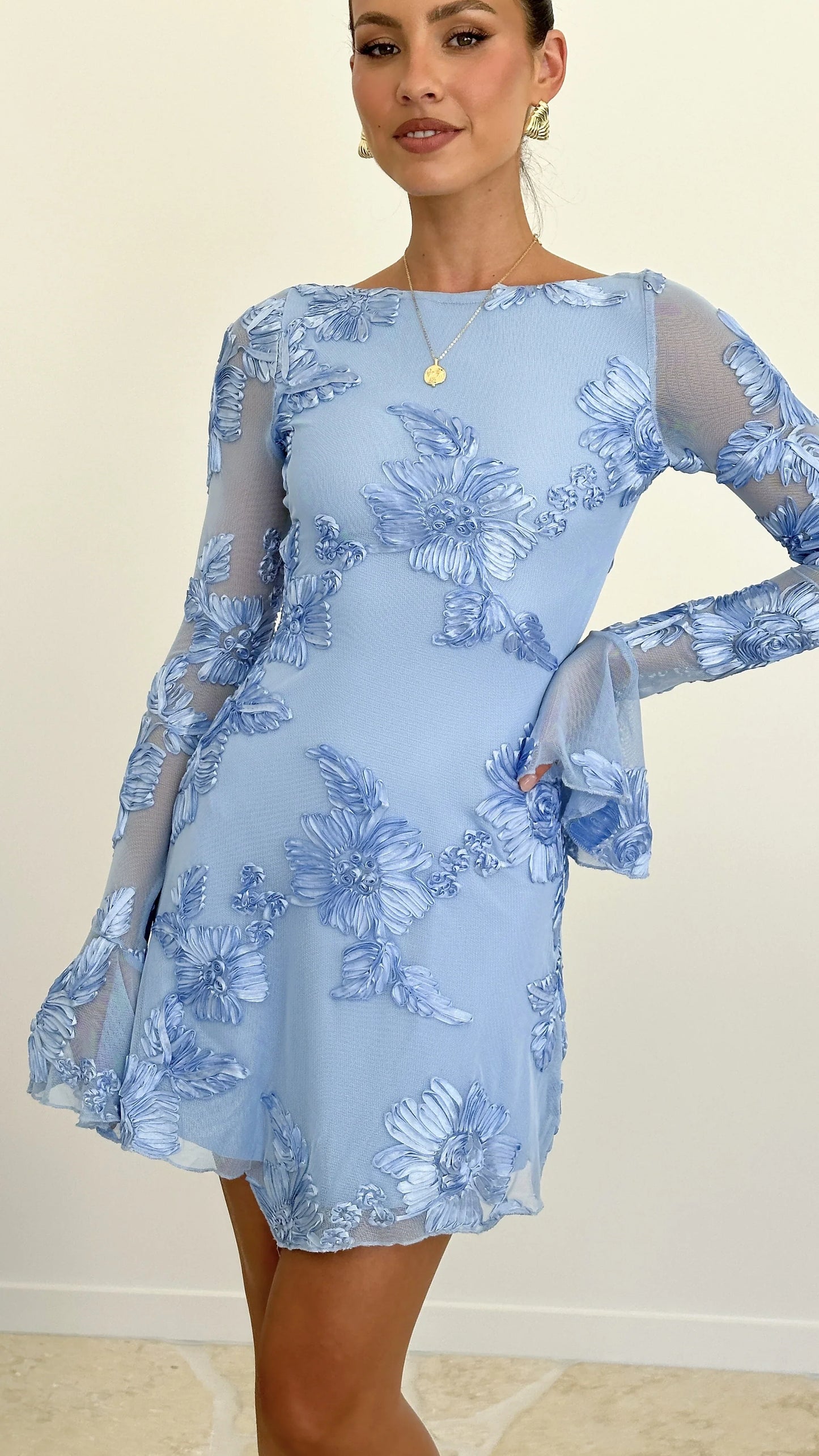 Lanesia Mini Dress Blue