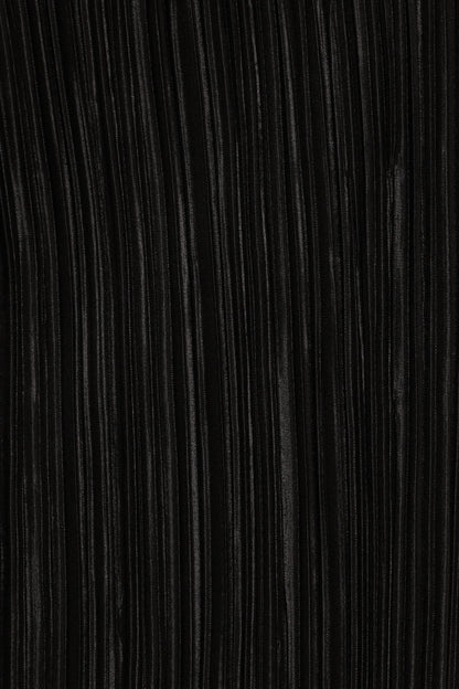 Melody Plisse Halter Maxi Dress Black
