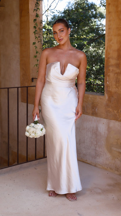 Valerie Maxi Dress Champagne
