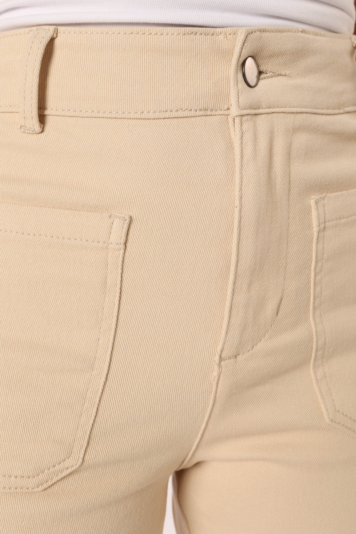 Nico Wide Leg Jean Beige